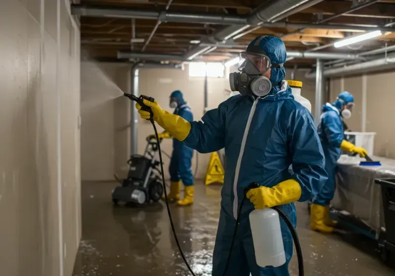 Basement Sanitization and Antimicrobial Treatment process in Saint Joseph, MO