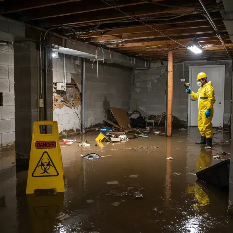 Flooded Basement Electrical Hazard in Saint Joseph, MO Property